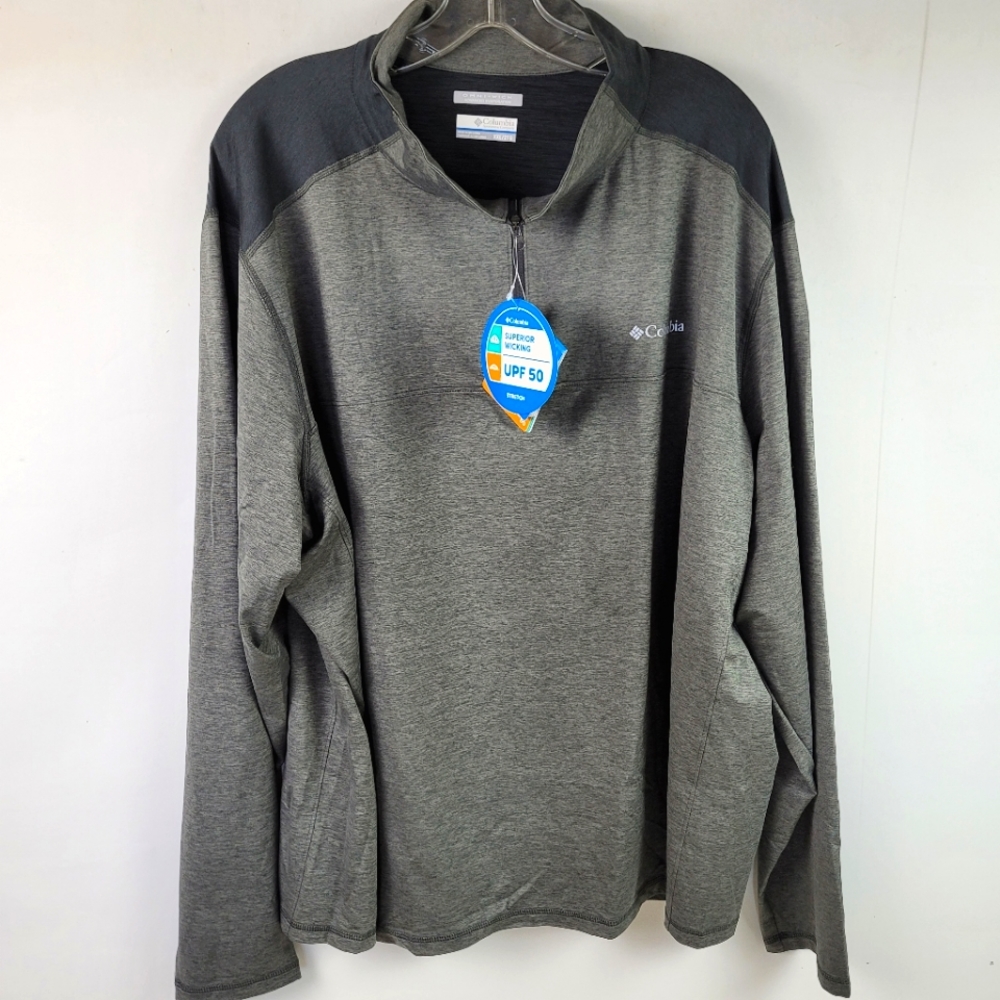 --SOLD---Columbia 1/4 zip jacket mens 2XL omni wick long sleeve